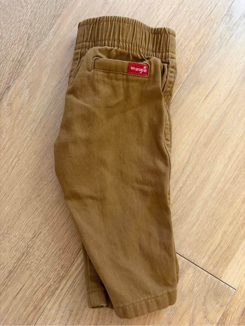 Wrangler Baby Elastic Waist Pants - Camel Brown